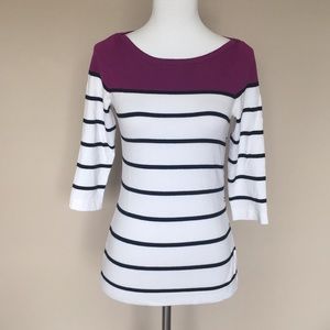 White House Black Market striped sweater top  XXS